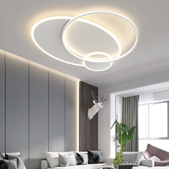 Minimalist Chandeliers Creative Simple Postmodern Ultra - Thin Living Room Light Lighting Nordic