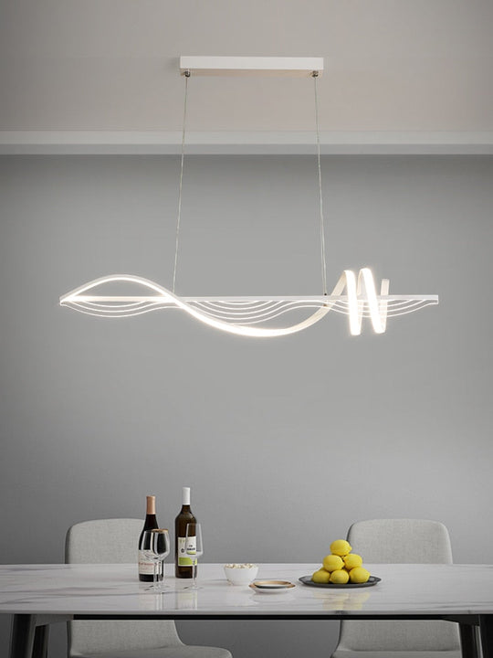 Modern Minimalist Nordic Dining Table Led Chandelier Decoration Apartment Luster Lamp Pendant