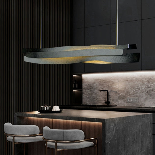 Minimal Restaurant Pendant Lamp Modern Bar Desk Office Designer Creative Geometric Pendant Light