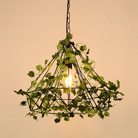 Net Red Plant Chandelier Music Restaurant Theme Bar Clear Milk Tea Shop Creative Forest Decoration