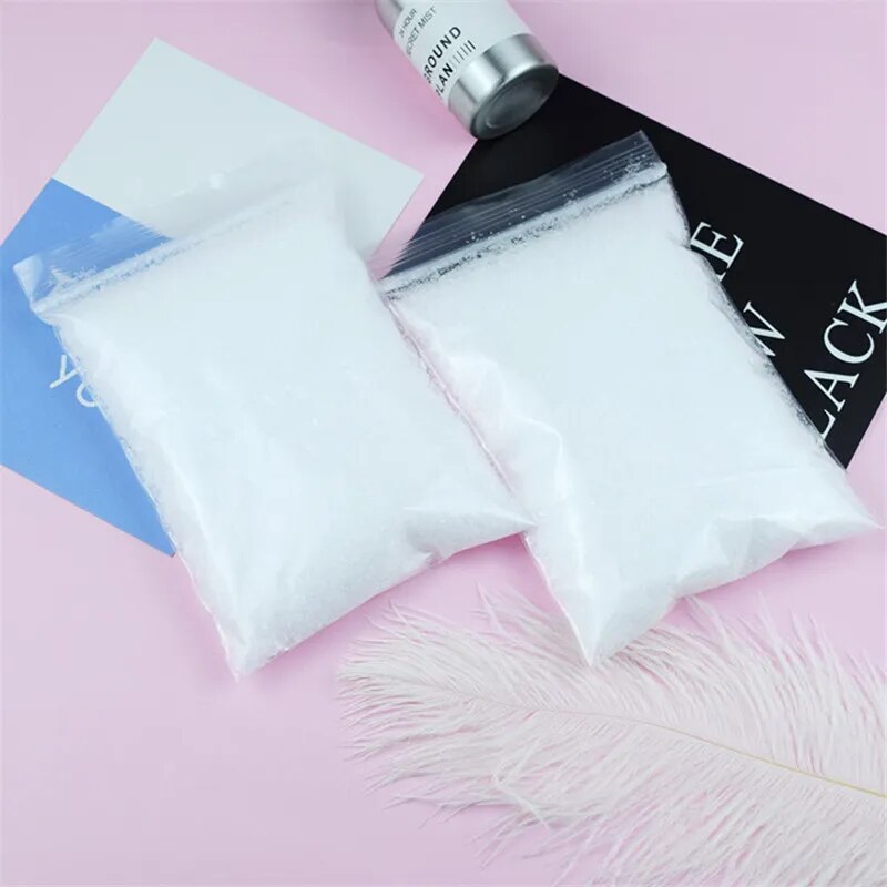 10/50/100G Artificial Snow Powder Frozen Party Queen Christmas Decoration Fluffy Snowflakes Winter