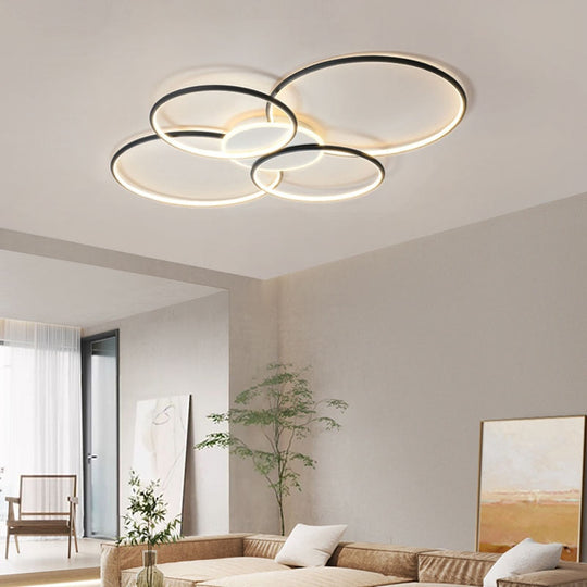 Italian Minimalist Living Room Lamp Line Ceiling Simple Modern Dining Small Main Designer Circle