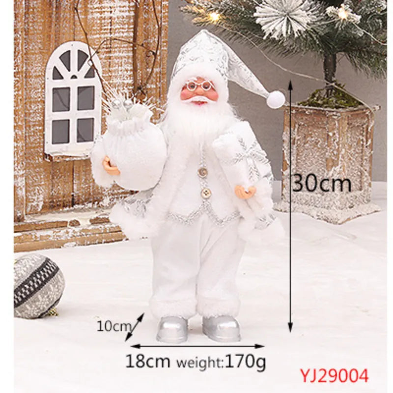 30 Cm Standing Father Holiday Celebration Home Decor Multi Style Christmas Doll Decoration Supplies