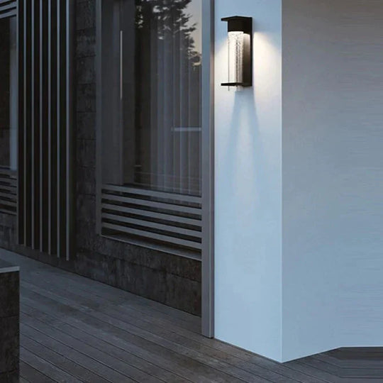 Stainless Steel Modern Led Waterproof Ip54 Wall Light 12W Indoor Outdoor Lamp For Garden Street
