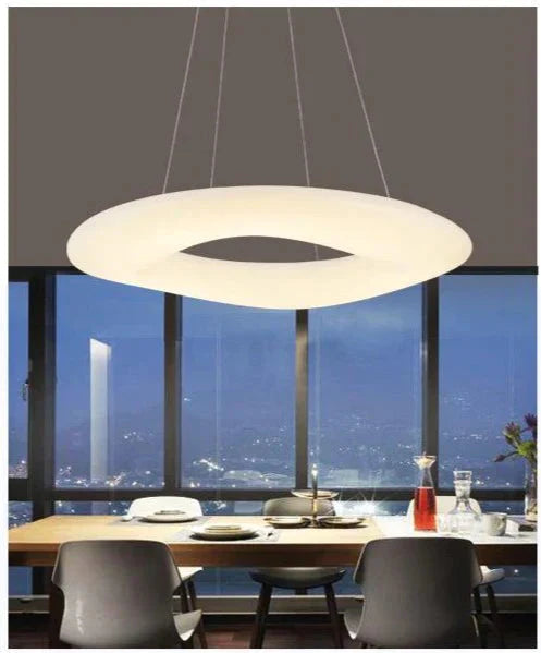 Led Living Room Chandelier Creative Ring Light Luxury Pendant