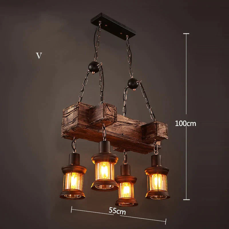 Industrial Style Country Restaurant Bar American Chandelier V Pendant