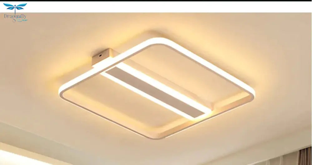 Acrylic Kids Led Ceiling Lights For Study Room Around And Square Lighting Fixtures Lampe Plafond