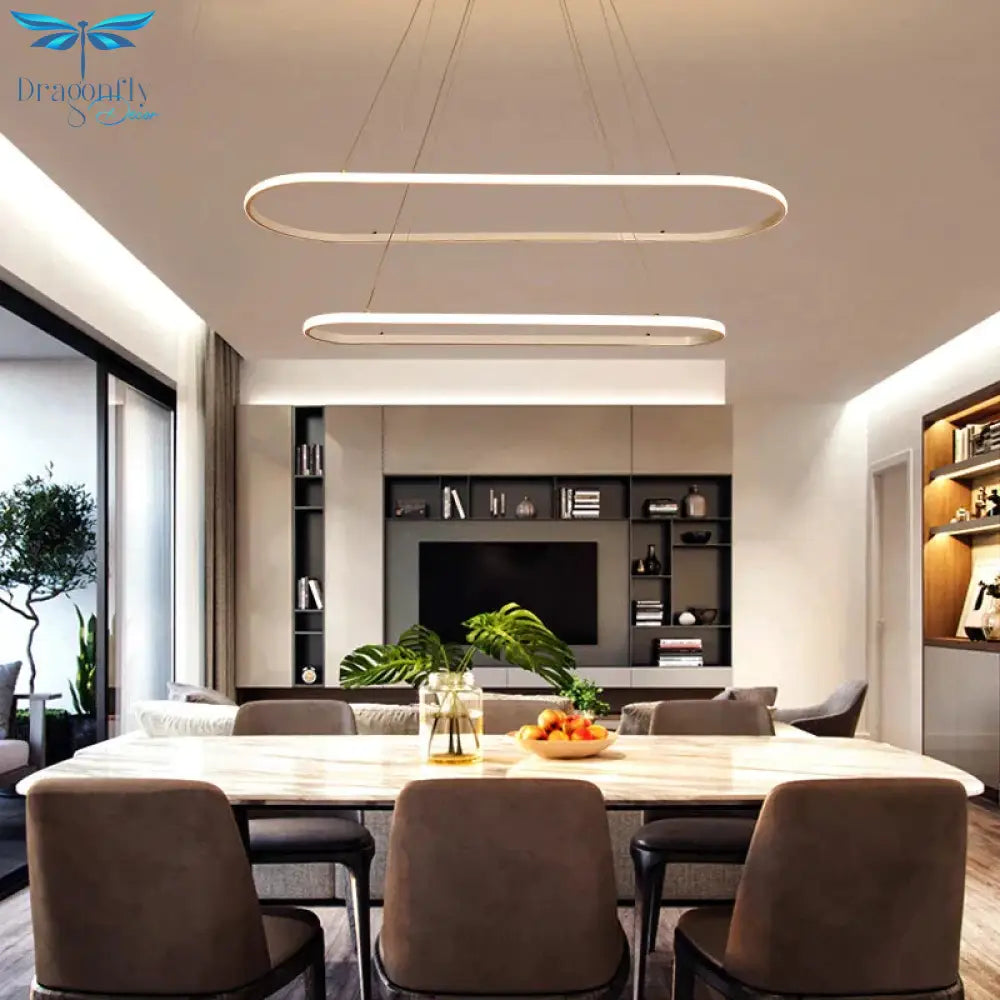 Acrylic Modern Led Pendant Light For Dining Room Living Kitchen Luminaires Lamp Hanging Fixtures