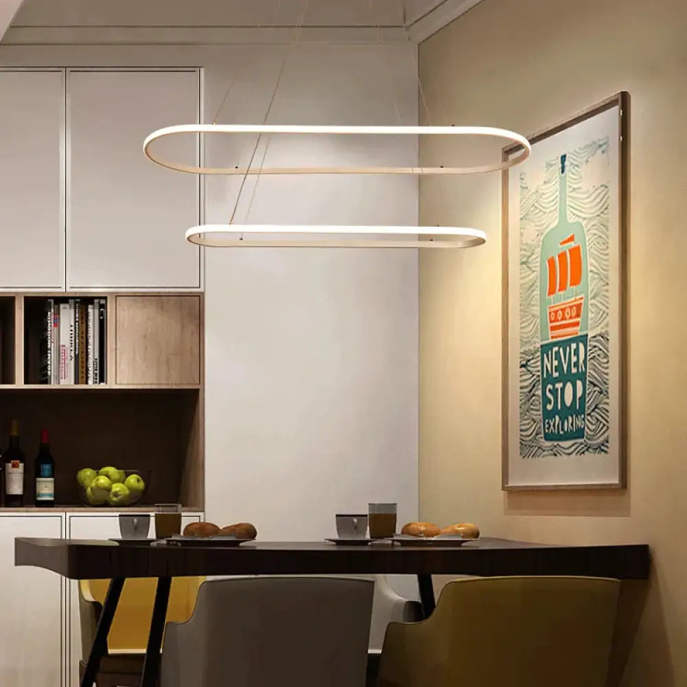 Acrylic Modern Led Pendant Light For Dining Room Living Kitchen Luminaires Lamp Hanging Fixtures
