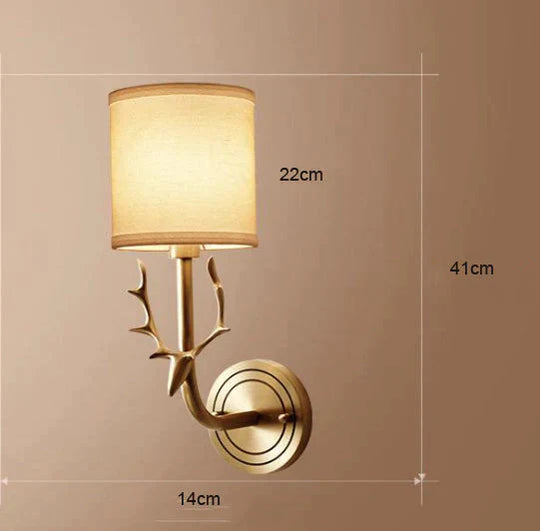 All - Copper Cabinet Antler Corridor Bedroom Copper Wall Lamp Lamps