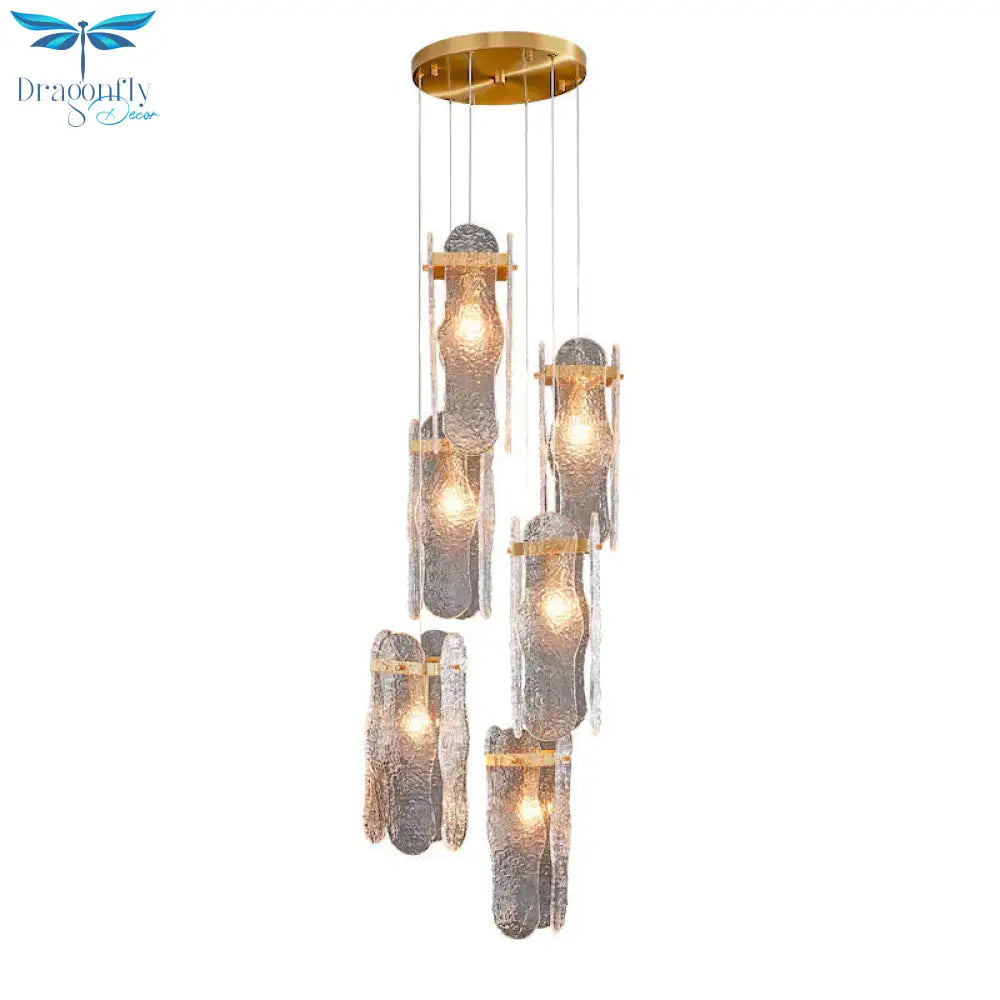 All - Copper Luxury Stair Chandelier Modern Restaurant Table Lamp Ins Creative Personality Bedside