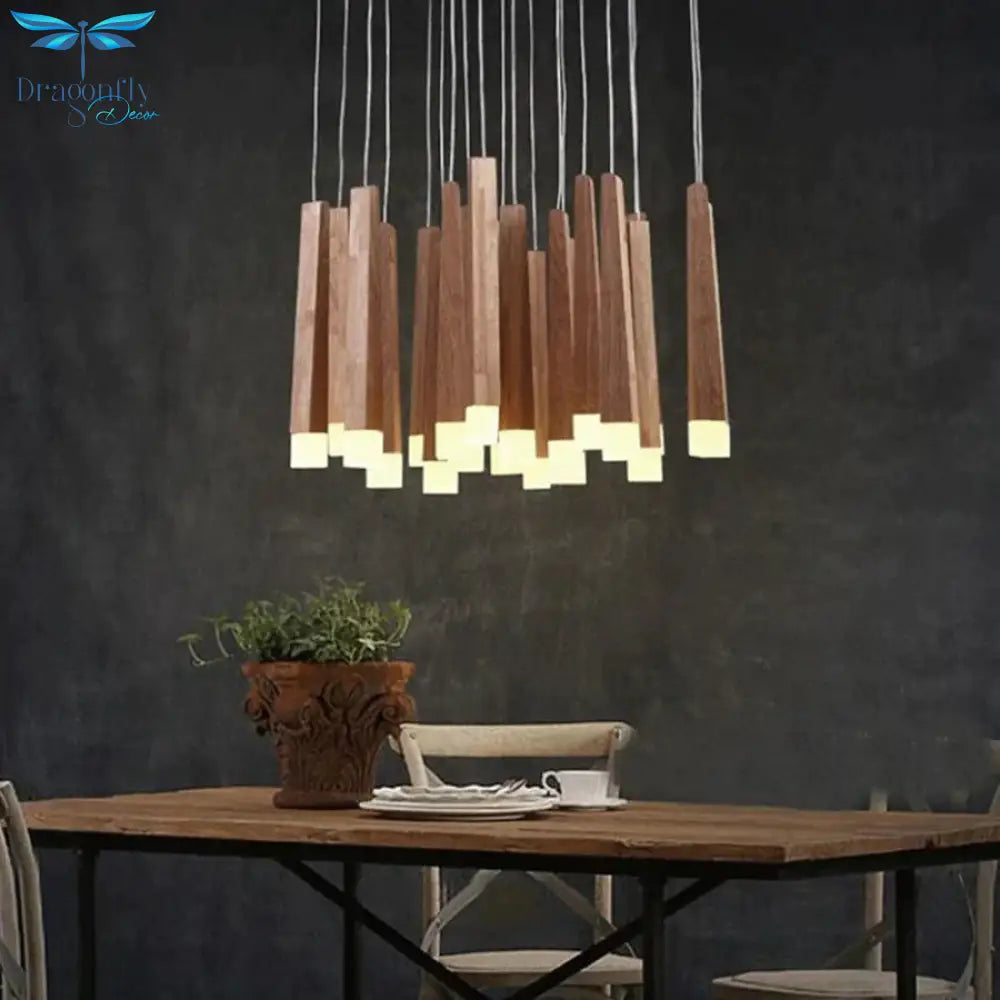 Amani - Nordic Minimalist Wood Art Pendant Lamp