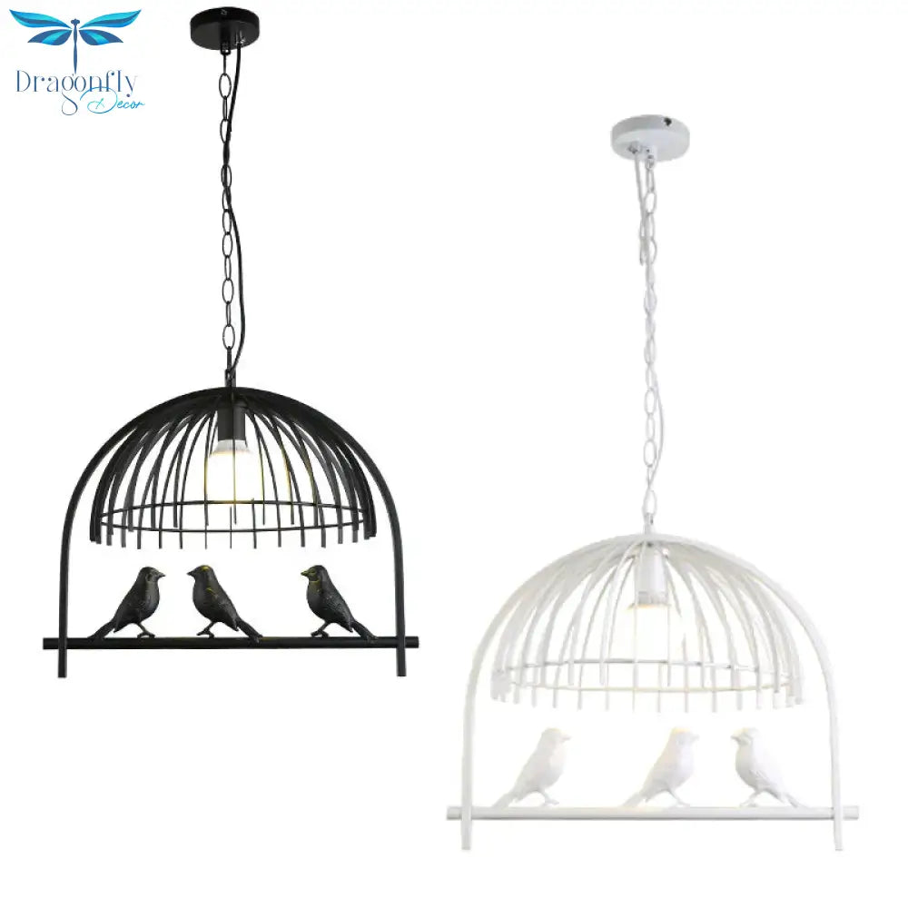 American Bird Chandelier Creative Cage Lamp Pendant