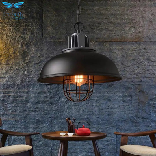 American Country Single Head Industrial Style Retro Restaurant Cafe Iron Chandelier Pendant