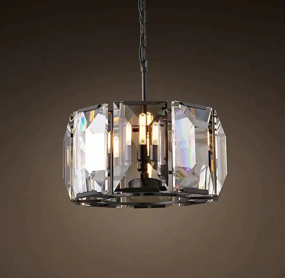 American Retro Neoclassical Crystal Chandelier Personalized Restaurant Lamp Dia50Cm Pendant
