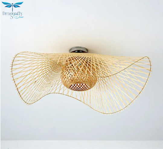Bamboo Ceiling Lamps Asia Style Lights Hanging Lighting Lamp For Hotel Project Coffee Shop Living
