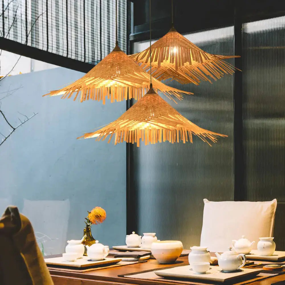 Bamboo Chandelier Home Stay Lamp Dia60Cm Pendant