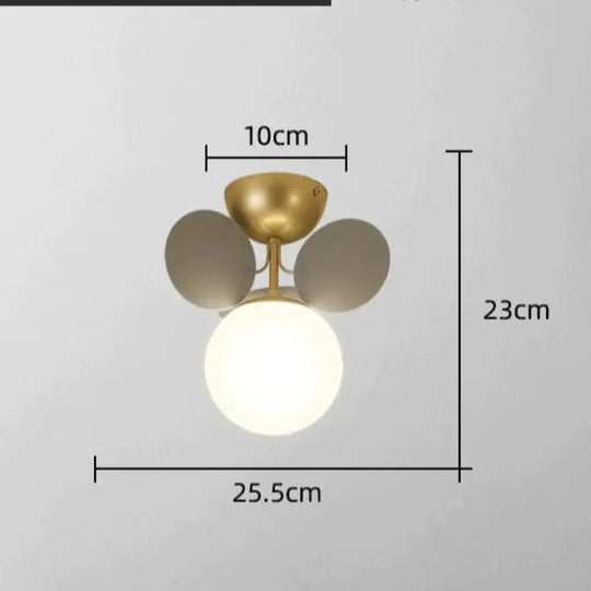 Bedroom Lamps Warm And Romantic Creative Online Celebrity Ins Petal Ceiling Lamp Gray / 1 Head No