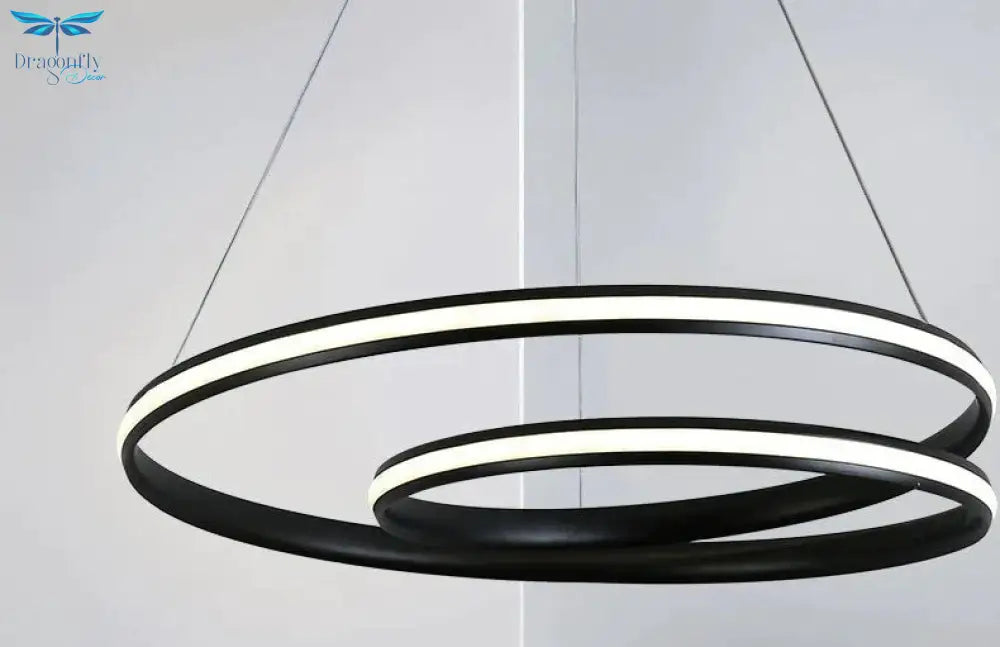 Black White Color Led Modern Pendant Lights For Dining Living Room Kitchen Aluminum Lamp Body