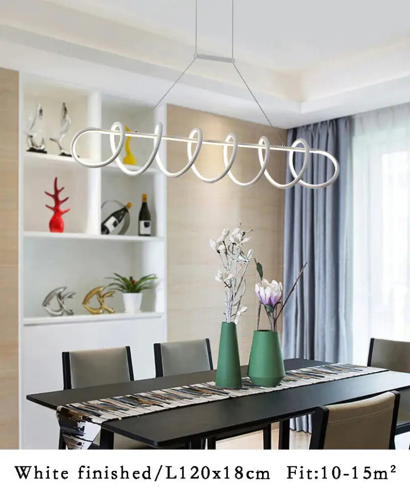 Black&White Modern Led Pendant Light For Living Room Dining Kitchen Ceiling Mounted Lamp Led Lamp