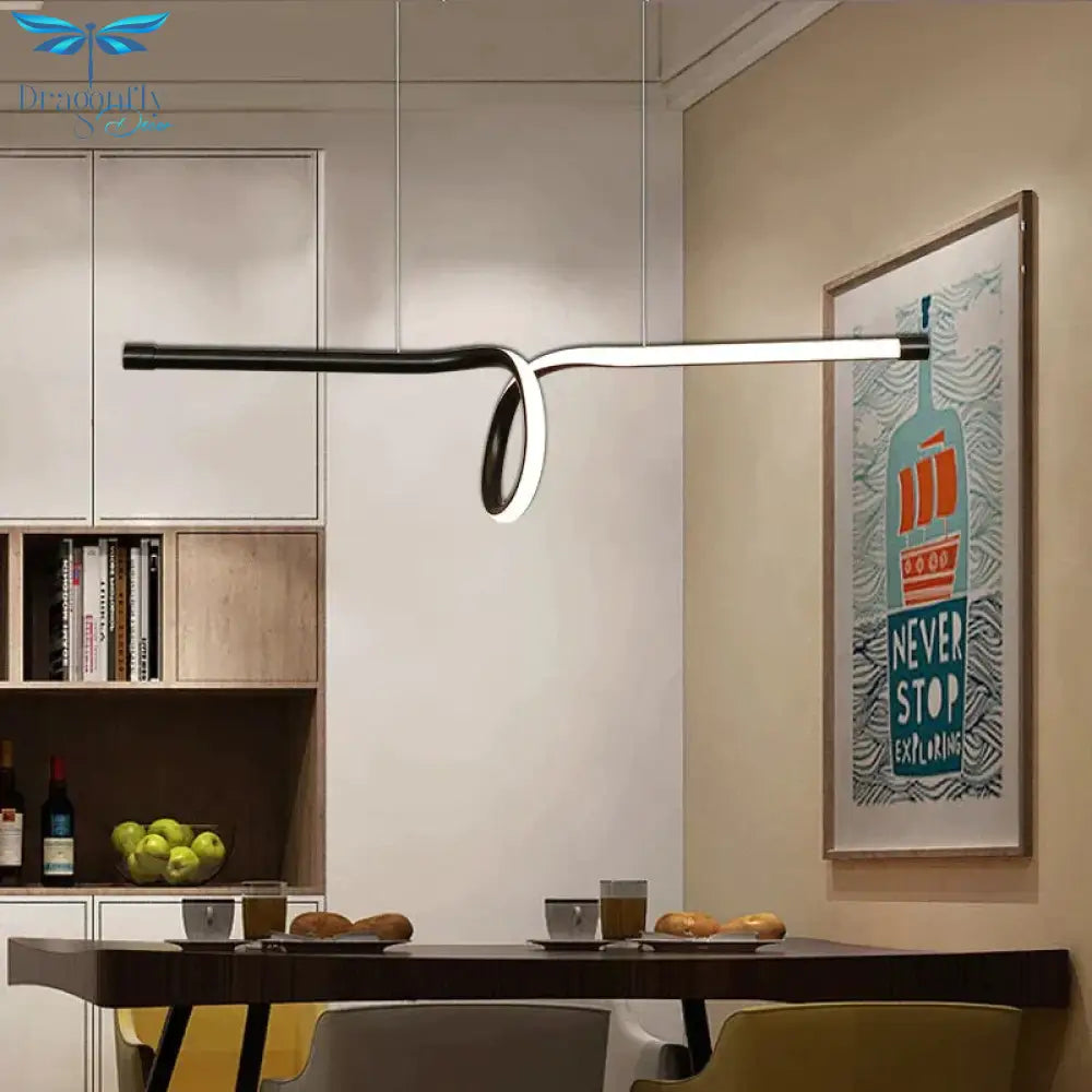 Blue Time Led Pendant Light For Home Modern Ceiling Lamp Dining Room Kitchen Living Hanging