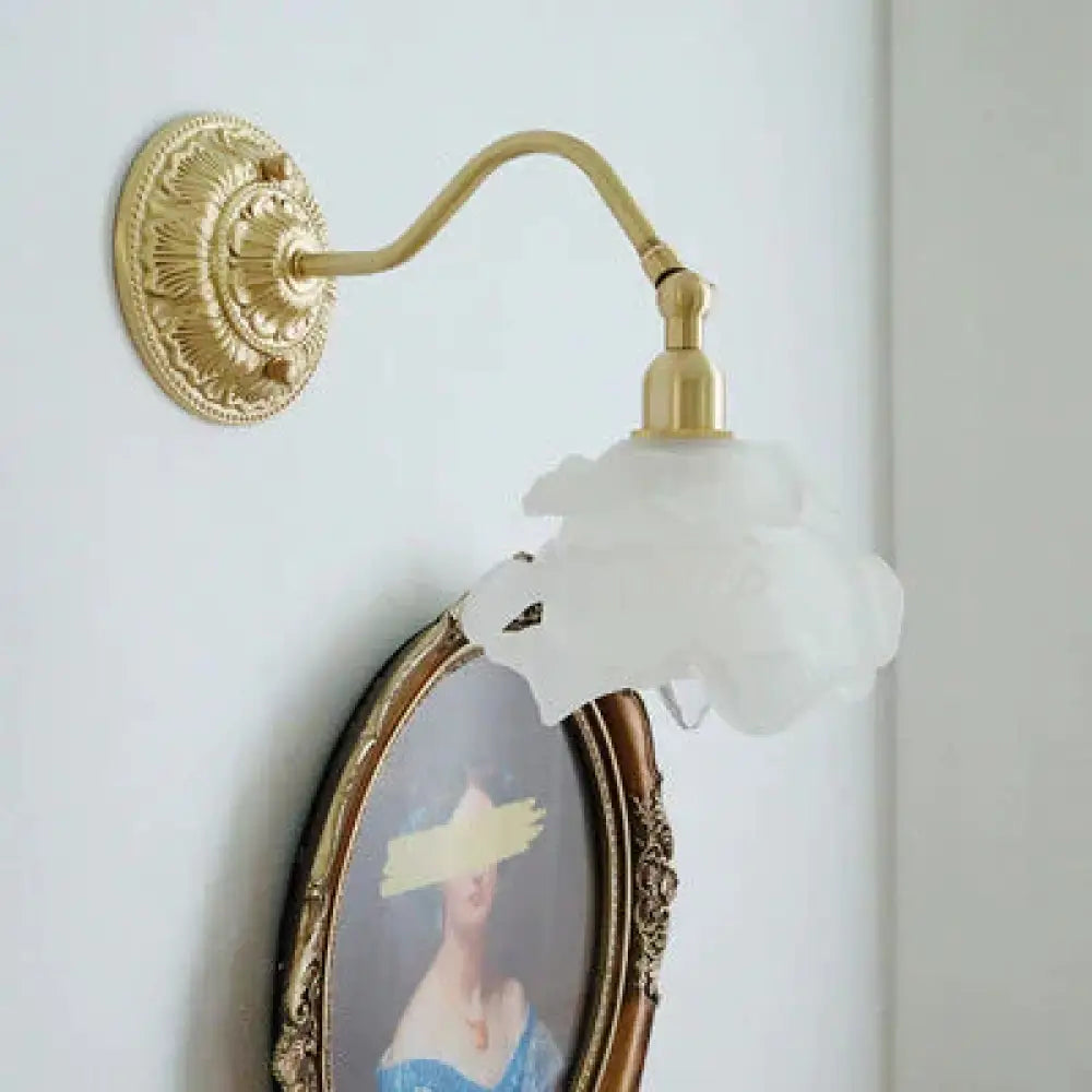 Brass Country B & Hotel Corridor Living Room Dining Minimalist Mini Flower Chandelier Short Wall