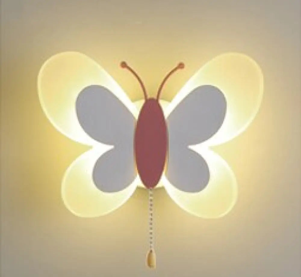 Butterfly Girl Room Lamp Creative Cartoon Children Energy - Saving Boy Bedside Bedroom Wall Ceiling