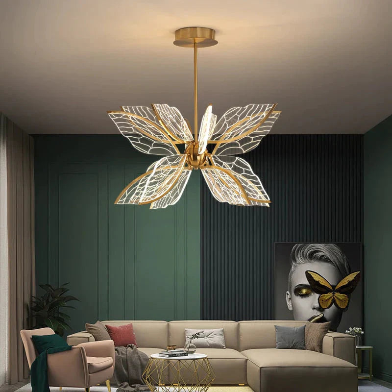 Butterfly Led Pendant Lamp For Living Dining Room Restaurant Home Decoration Pendant Light