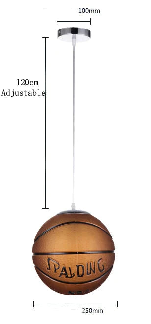 New Pendant Lights Football Glass Basketball Lamp Kitchen Hanglamp Bedroom Restaurant Children Room