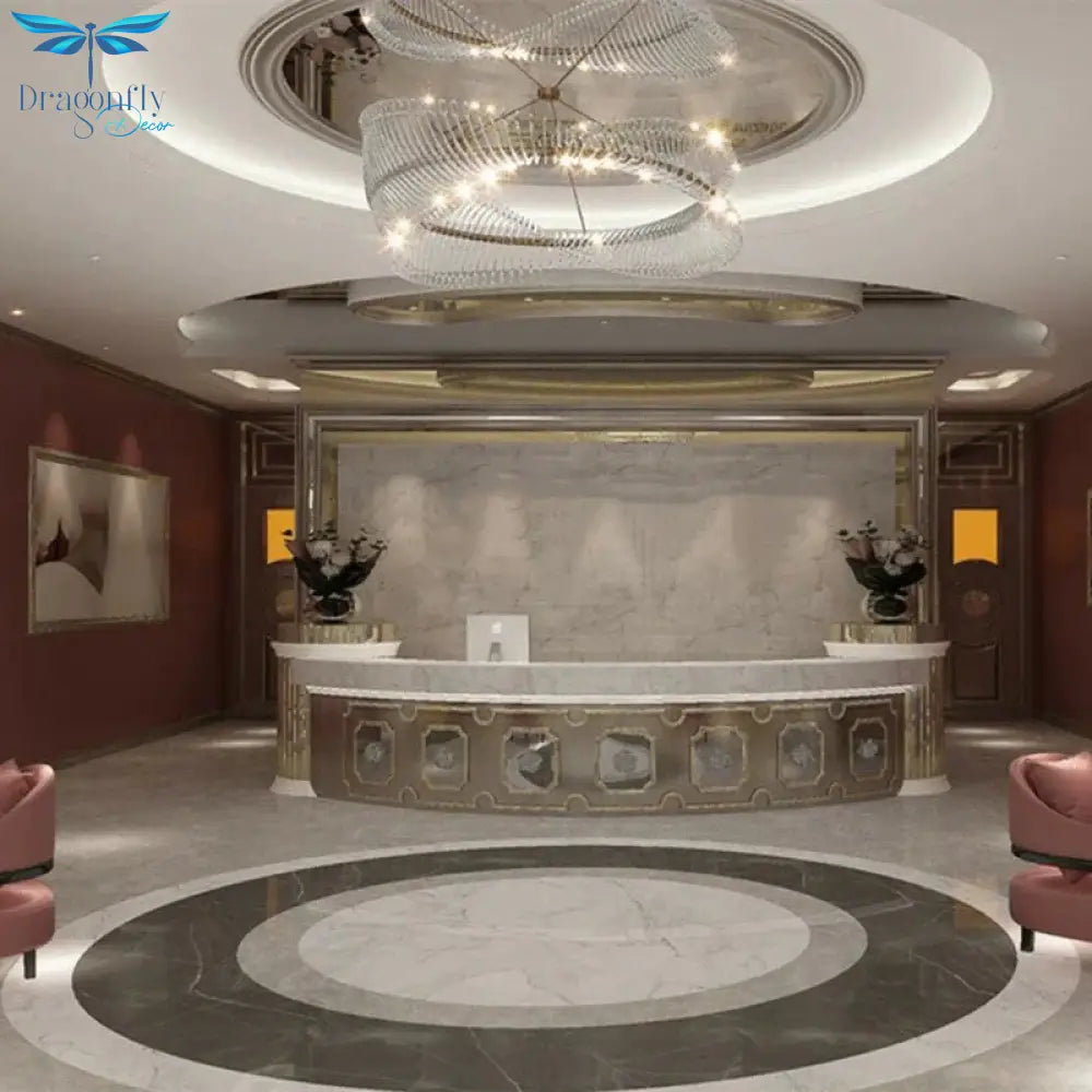 Carrie - Modern Design Gold Round Ceiling Light Chandelier For Bedroom Restaurant Hotel Art Interior