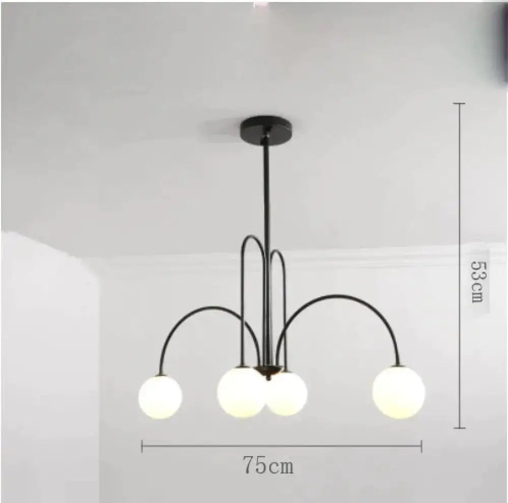 Chandelier Living Room Lamp Simple Modern Atmosphere Bedroom Light Luxury Style Restaurant Creative