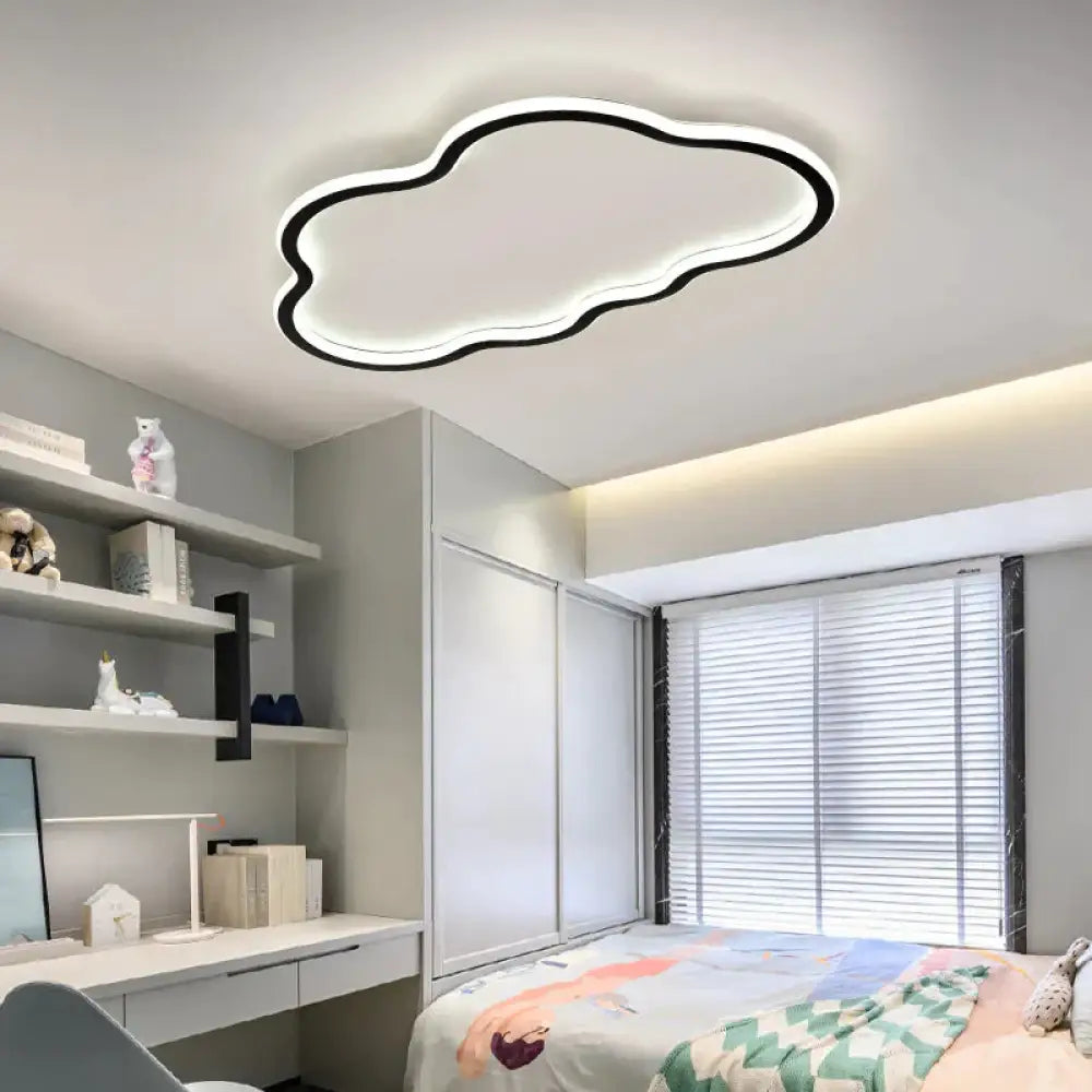 Children’s Room Lamp Bedroom Ceiling Led Creative Personality Boys And Girls Nordic Cloud Black /