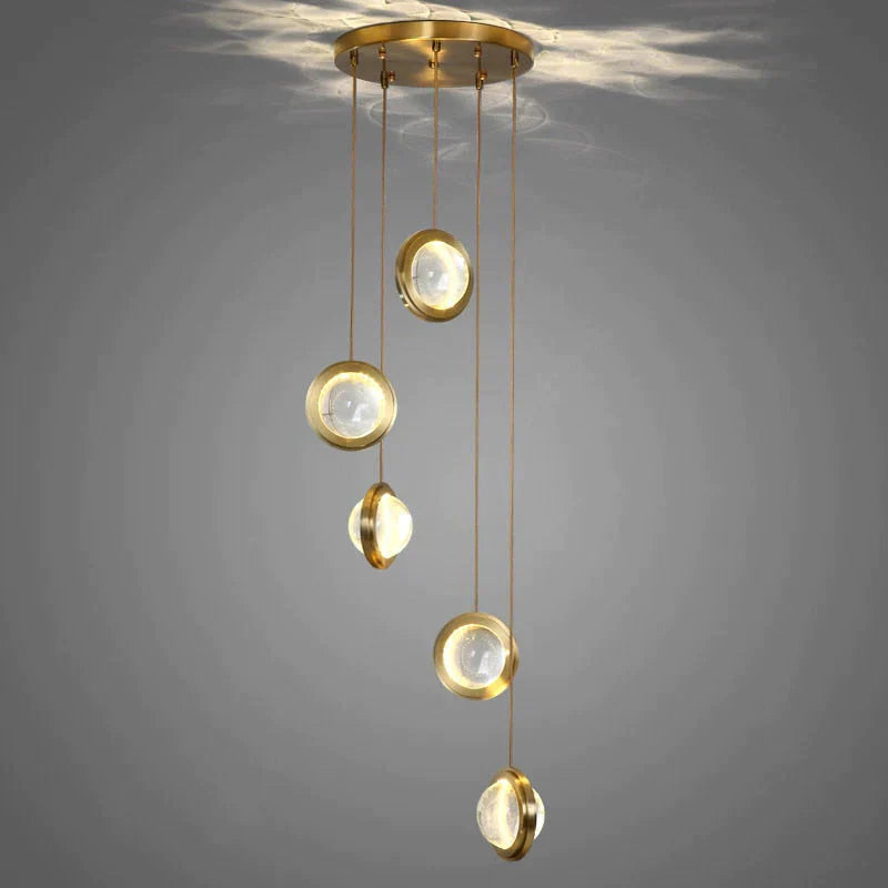 Clara - Led Crystal Glass Ball Pendant Lights For Indoor Lighting Light