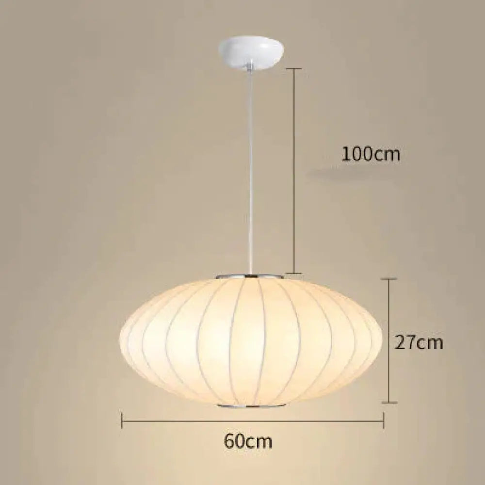 Cloth Lantern Ball Single Chandelier Homestay Dia60Cm / Warm Light Pendant