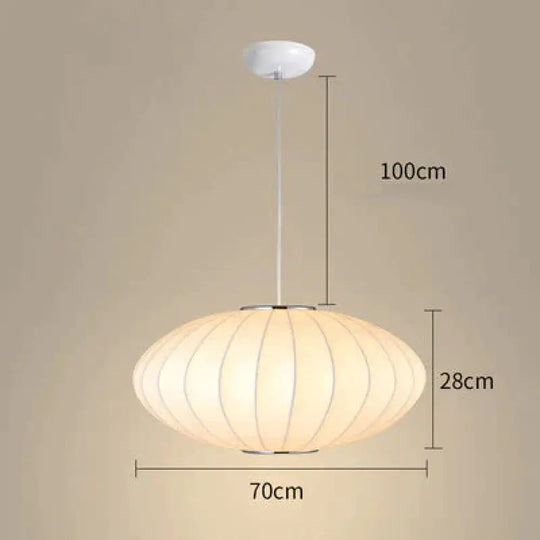 Cloth Lantern Ball Single Chandelier Homestay Dia70Cm / Warm Light Pendant