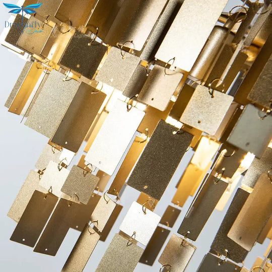 Colonial Style Metal Tiered Brass Hanging Light Or Living Room