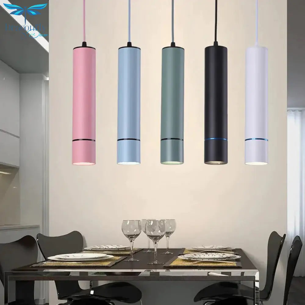 Colorful Led Pendant Lamp 15W Modern Vintage Bar Restaurant Bedrooms Lights Indoor Hanging Luminaria