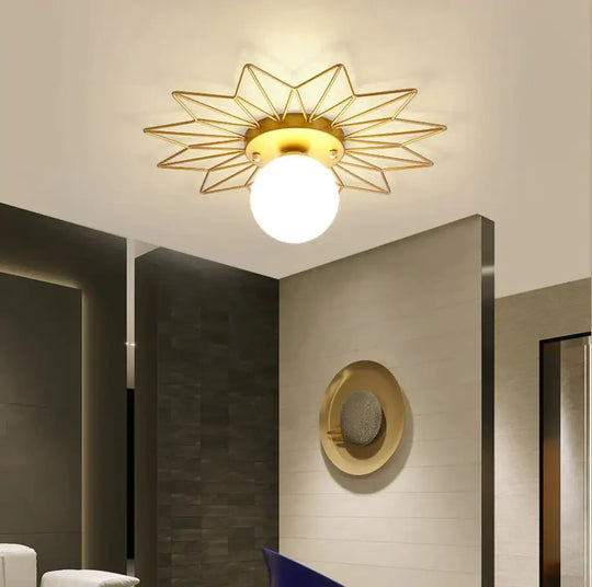 Corridor Light Acrylic Lampshade Ceiling Lamp A 24Cm Trichromatic Light