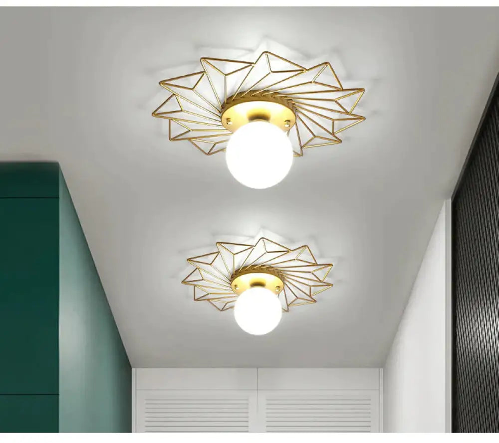 Corridor Light Acrylic Lampshade Ceiling Lamp C 35Cm Trichromatic Light