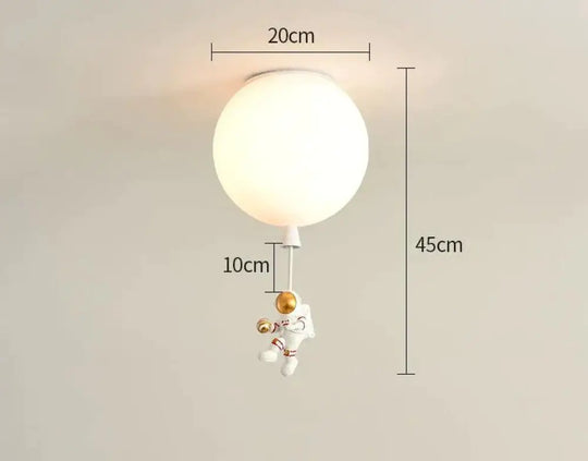 Creative Astronaut Children’s Room Lamp Bedroom Ceiling A