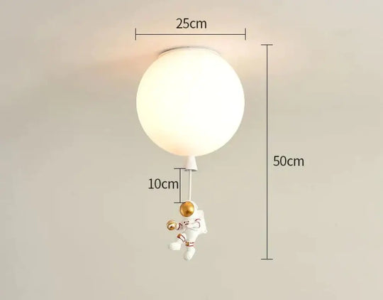 Creative Astronaut Children’s Room Lamp Bedroom Ceiling B