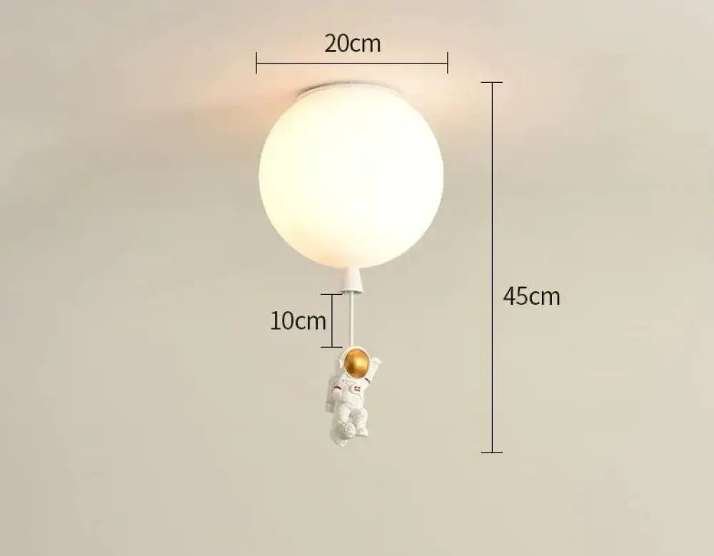 Creative Astronaut Children’s Room Lamp Bedroom Ceiling D