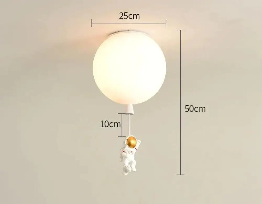Creative Astronaut Children’s Room Lamp Bedroom Ceiling E