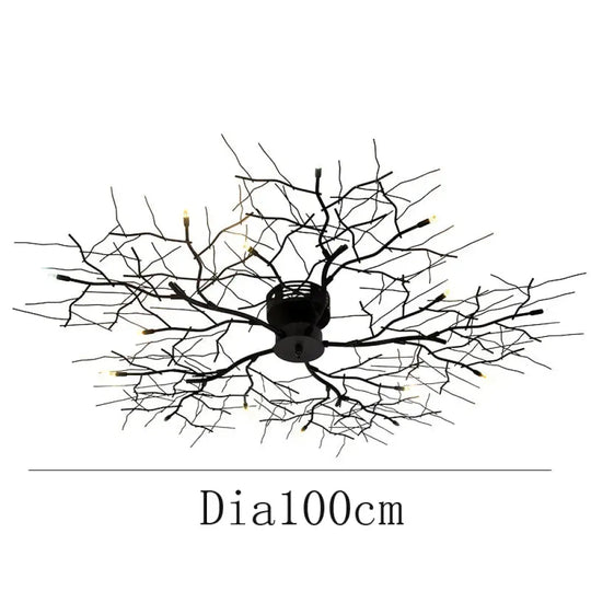 Creative Branch Lamp Personality Bedroom Living Room Ed Ceiling Iron Art Hotel Club Atmospheric