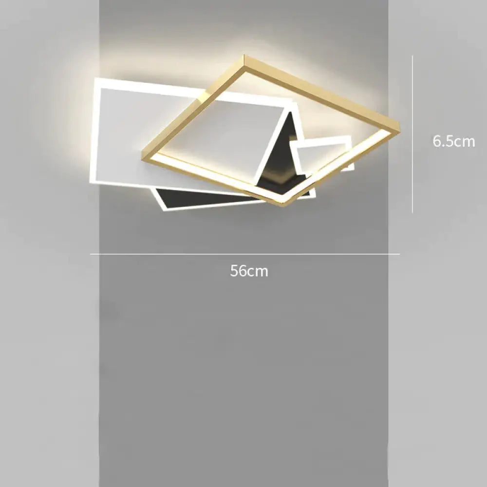 Creative Ceiling Lamp In Bedroom And Simple Lighting Living Room Gold / Monochromatic Light
