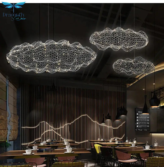 Creative Cloud Pendant Light Led Lamp Starry Personality Hotel Restaurant Bar Designer Firefly M