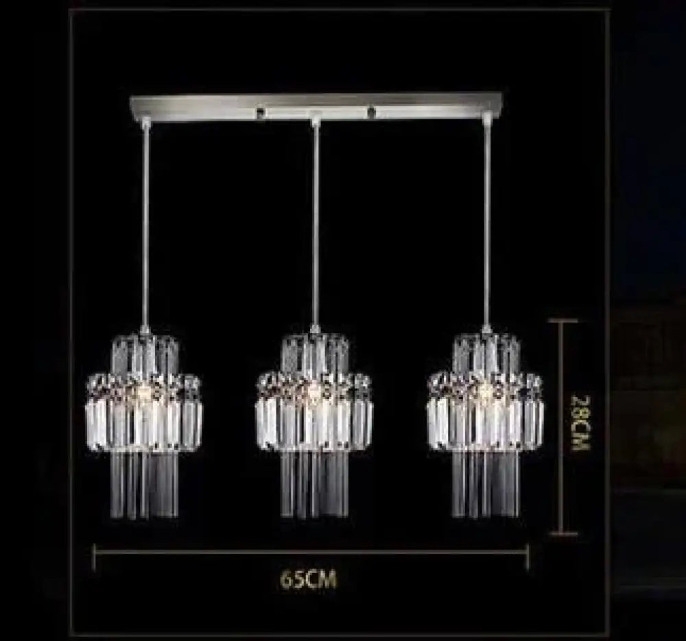 Creative Crystal Led Chandelier Pendant Lamp E14 Industrial Lustre Lamps For Kitchen Decorative