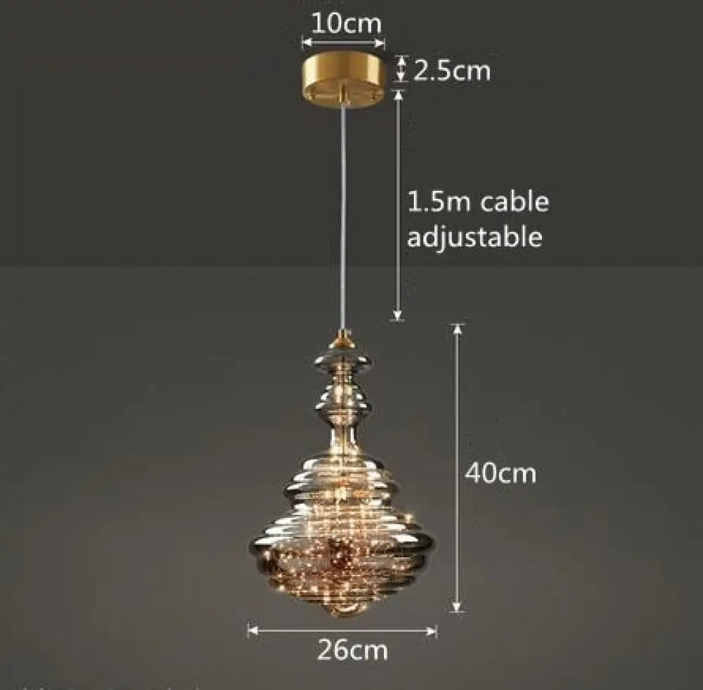 Creative Led Glass Lamp Store Cafe Dining Room Kitchen Table Decor Pendant Lights Modern Indoor
