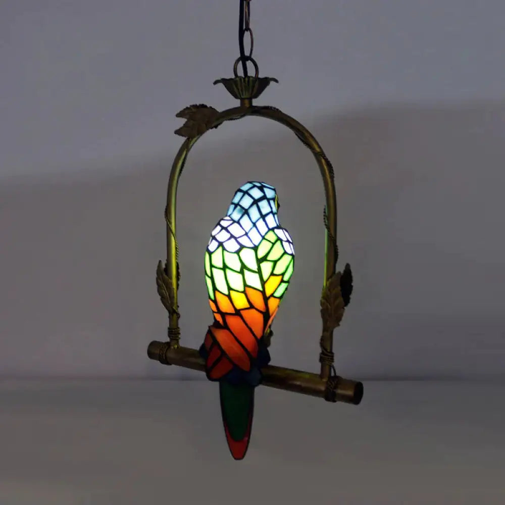 Creative Parrot Chandelier Retro Lighting Fixtures Single Head / No Light Source Pendant
