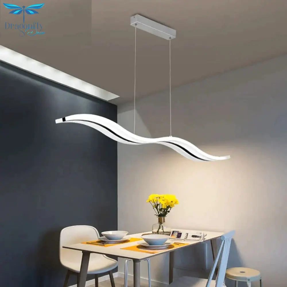 Creative Pendant Lights Led Modern Coffe Bar Acrylic + Metal Suspension Hanging Ceiling Lamp For
